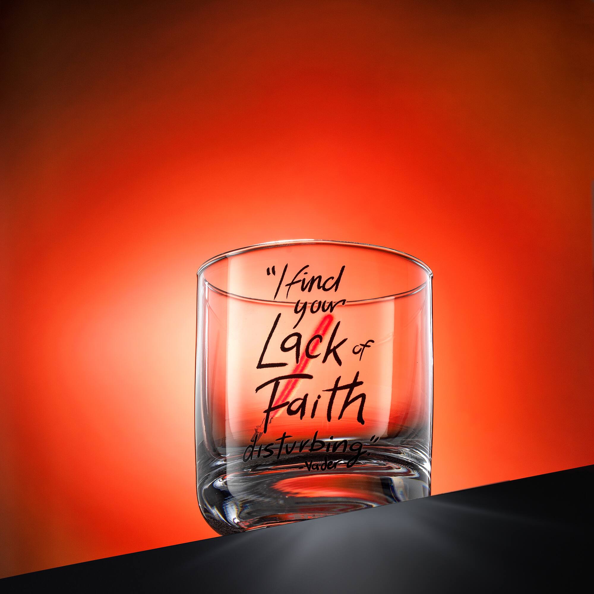 JoyJolt® Star Wars™ 10oz. New Hope Darth Vader Red Lightsaber Short Drinking Glass, 2ct.